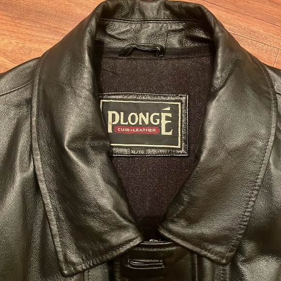 Mens Plonge Genuine Leather Jacket - Picture 2 of 9